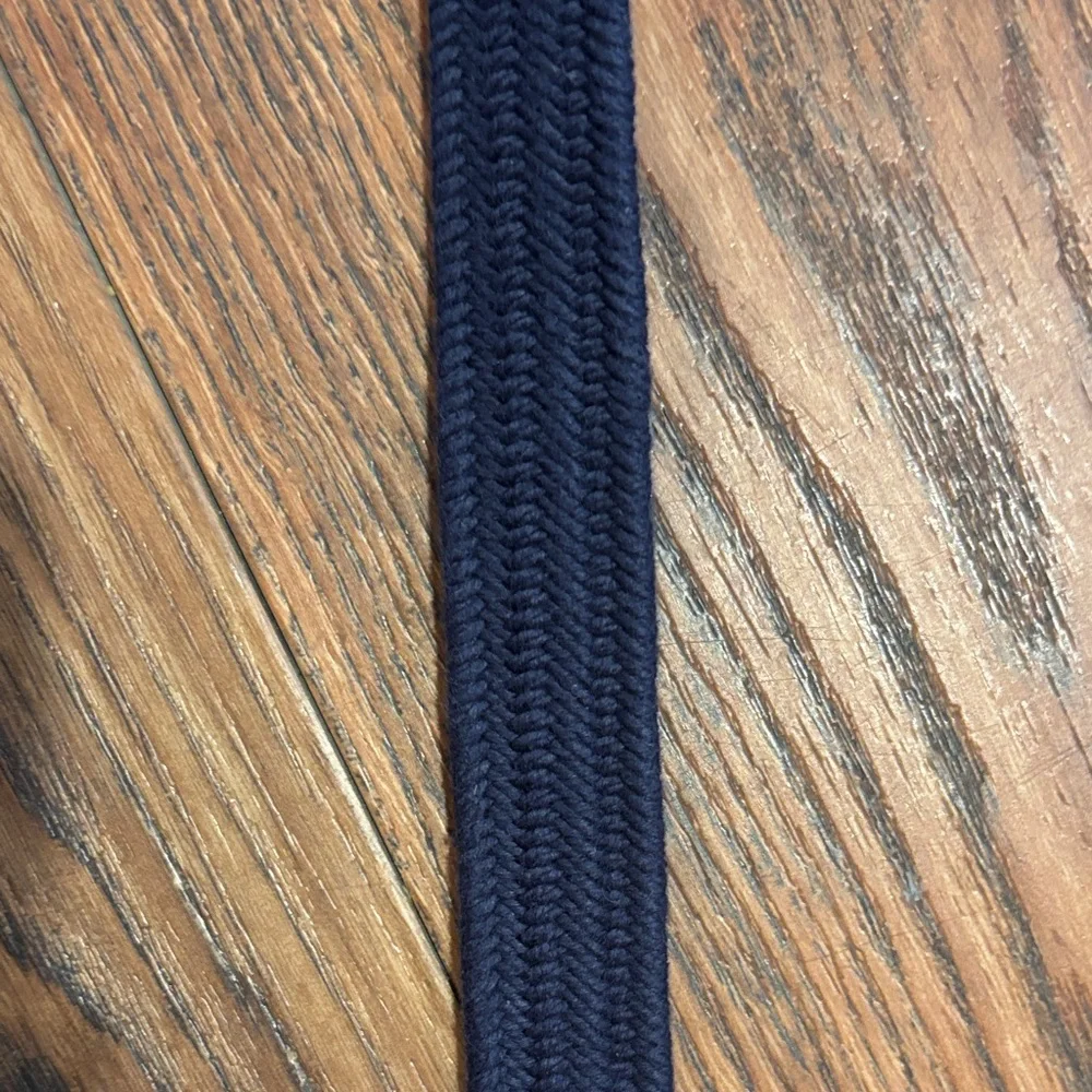 Boy’s Crewcuts (factory) Navy Braided Belt with Brown and Silver Details